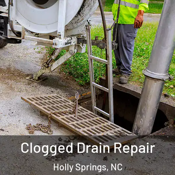  Clogged Drain Repair Holly Springs, NC