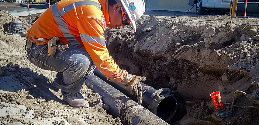 Professional Underground Pipe Repair Services in Holly Springs, NC.